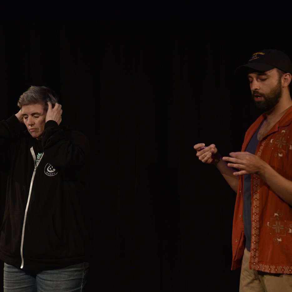 Three performers in a scene at YAIF 2026